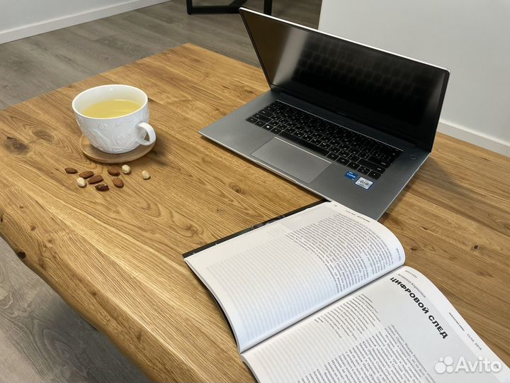 Стол лофт письменный журнальный дубовый