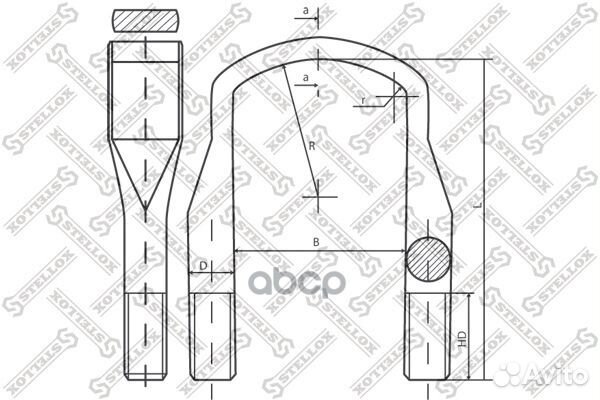 84-64214-SX стремянка 103xM24x2x535-П Iveco Eu