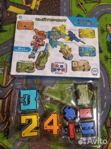 Игрушка Робот / трансформер из цифр