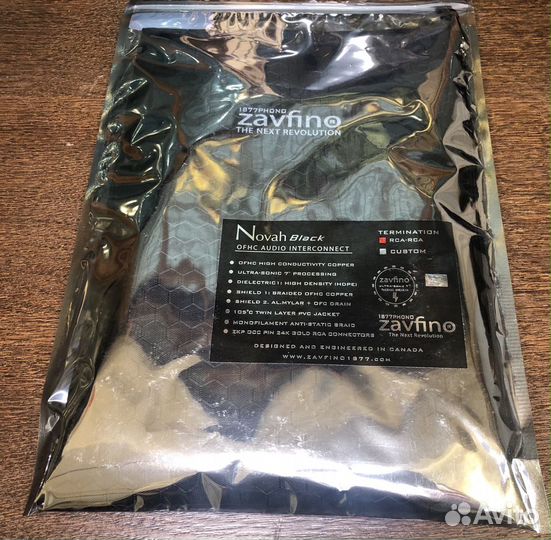 Межблочный кабель Zavfino Novah RCA