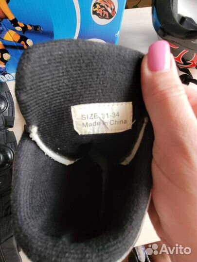 Детские раздвижные ролики + шлем и защита