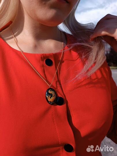 Серьги и кулон 