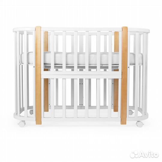 Кроватка 5в1 с натуральными вставками