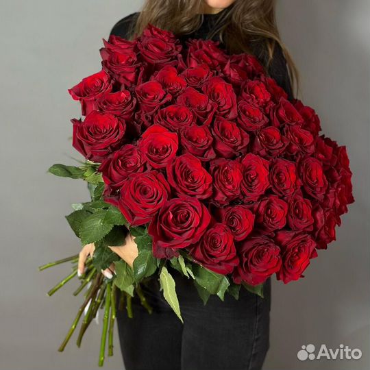 51 Роза, 70 см с Доставкой