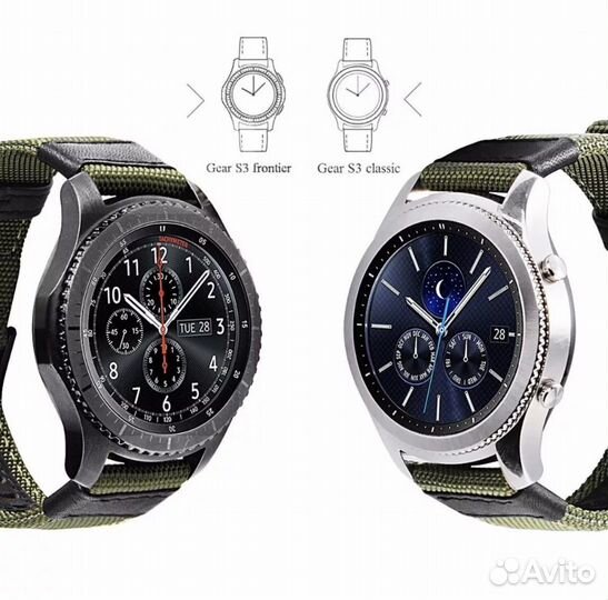 Ремешок нейлон на часы Samsung Galaxy Watch