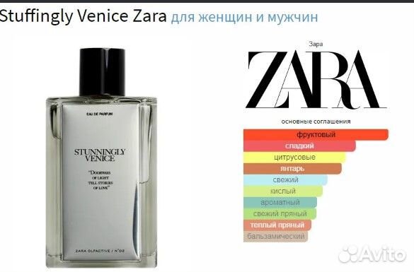 Zara парфюм