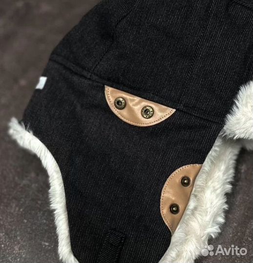 Шапка ушанка Carhartt черная