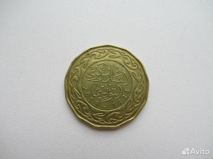 Тунис 1 динар 2007г