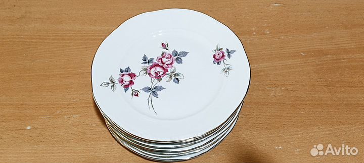 Тарелки - 11 штук. Фарфор. Позолота. Германия