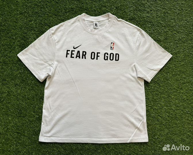 Футболка Nike NBA Fear Of God Белая (M-XL)
