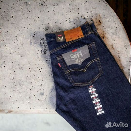 Джинсы Levis 501 селвидж на болтах