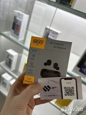 Беспроводные наушники QCY T1C (черный) by Xiaomi