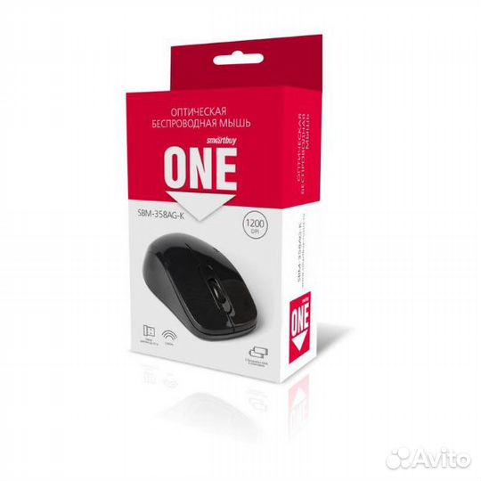 Мышь беспроводная Smartbuy 358AG-K черная (SBM-358
