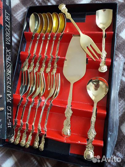 Винтажный набор столовых приборов для десерта