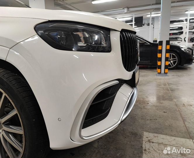 Решётка Mercedes GLS-class x167 GT style черная