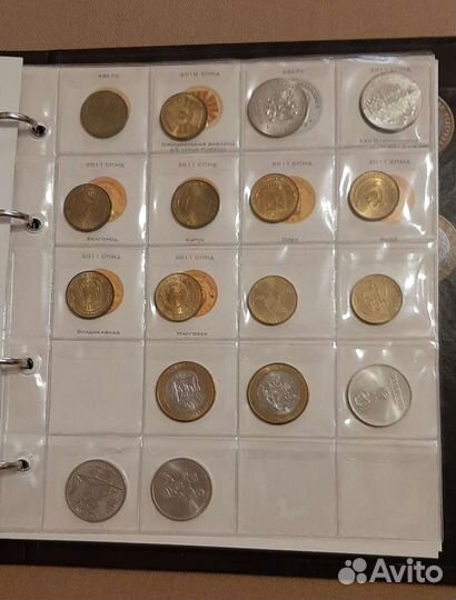 Памятные десятирублевые монеты России