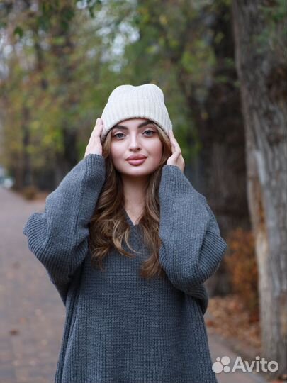 Шапка женская вязаная