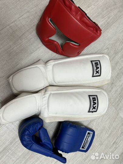 Защита, шлем, перчатки бокс детские