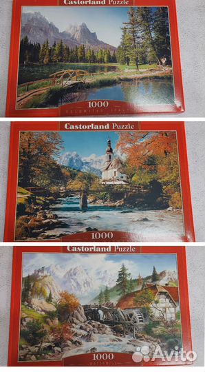 Пазл castorland 1000 и 500 деталей