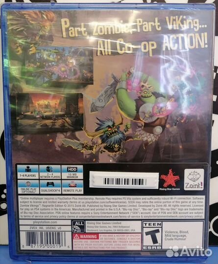 Zombie Vikings Ragnarok Edition PS4 NeW