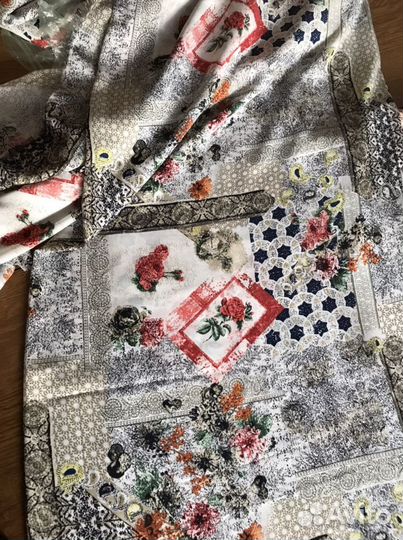 Отрезы тканей. Много разных