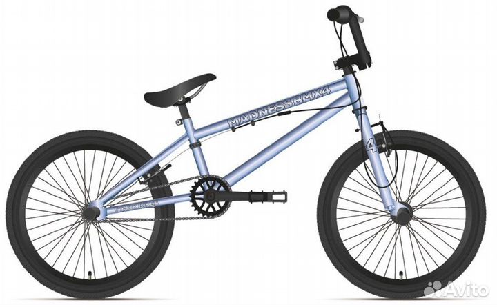 Велосипед Stark'21 Madness BMX 3 серебристый/черны