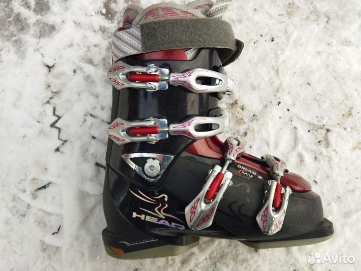Горные лыжи и ботинки 37-38 р