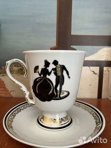 Чашка с блюдцем дулево