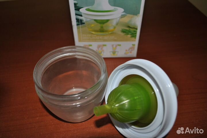 Силиконовая кисть со стеклянной масленкой