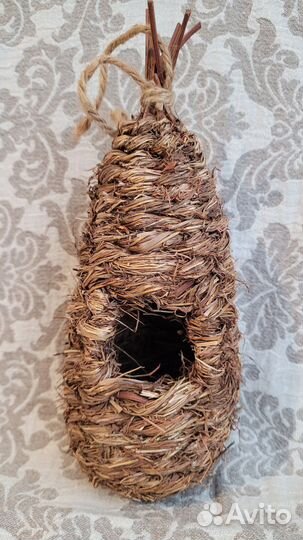 Гнездо-домик из луговых трав Капля