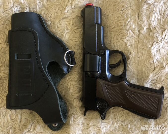 Полицейский игрушечный пистолет Gonher. С кобурой