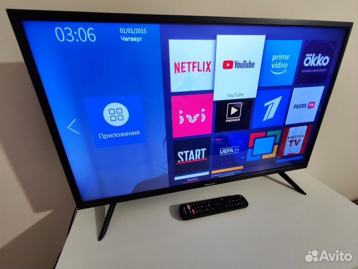 ЖК LED Wi-Fi SMART телевизор Hisense' 32 дюйма