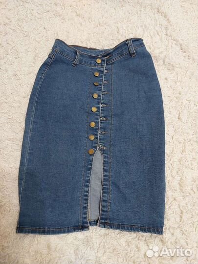 Юбка джинсовая