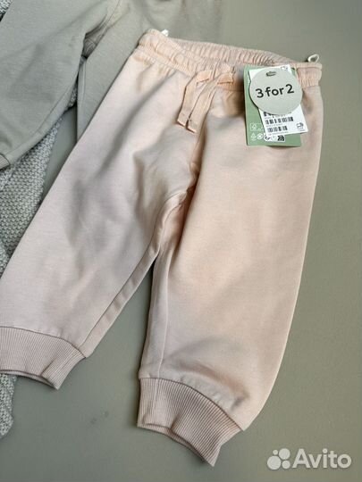 Штанишки джоггеры h&m новые для девочки 74