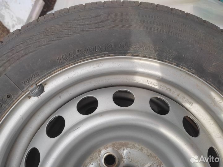 Летние колеса 155/80/14