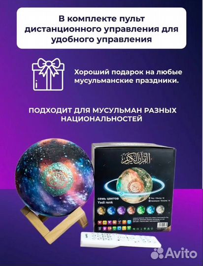 Луна колонка читающая Коран