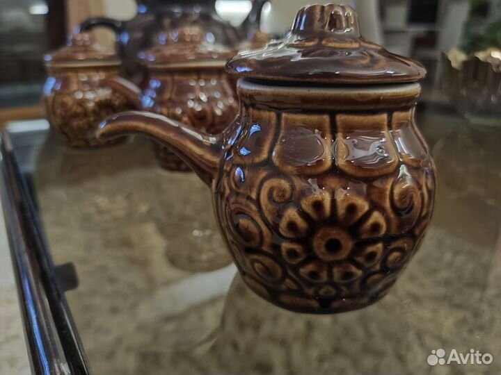 Чайник с сервизом или с горшочками для жульена