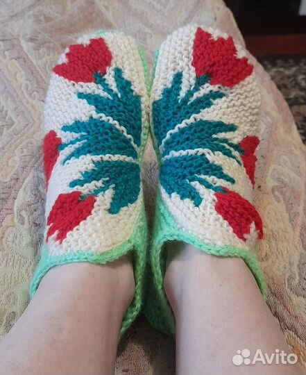 Носки вязаные ручной работы женские