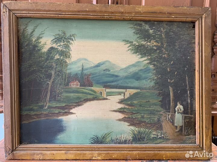 Картина старинная 50-х годов