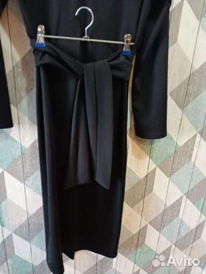 Вечернее платье 48 размер черное