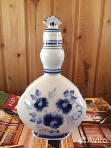 Посуда графин конфетница Гжель авторская работа