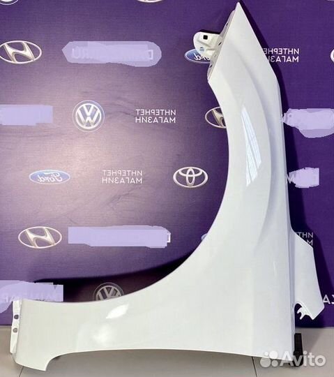 Крыло левое Ford focus 2 (рестайлинг) белое