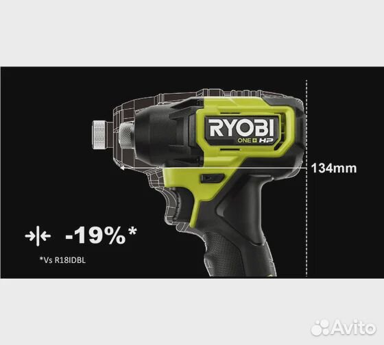 Импульсный винтоверт Ryobi ONE+ HP RID18C-0