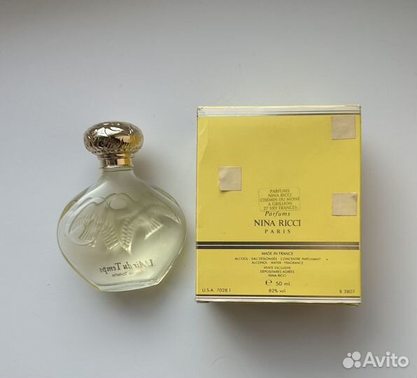 Nina ricci l’air du temps 50 мл винтаж 90е
