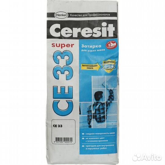 Затирка Ceresit се 33 Comfort 2-6мм 25 кг белый 01