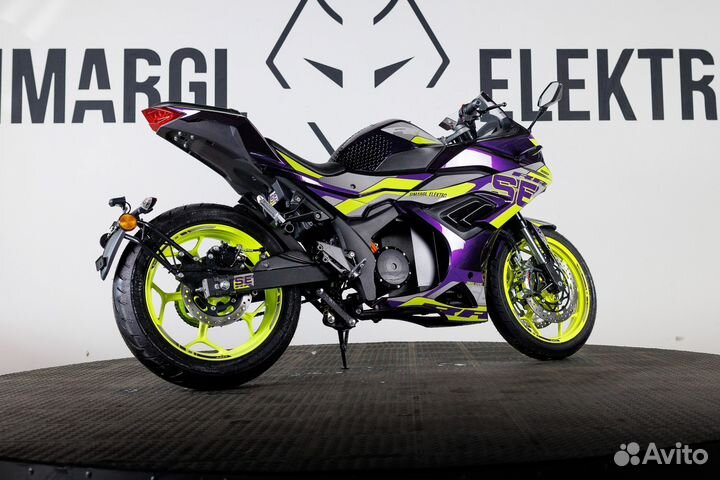 Электромотоцикл SE RR (72v 60ah) фиолетовый