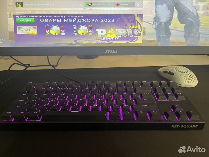 Игровая клавиатура RED square keyrox tkl classic