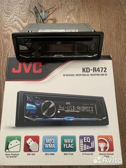 Магнитофон JVC kd-r472 с bluetooth