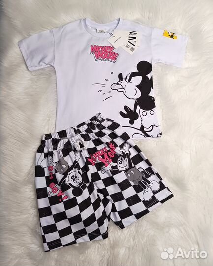 Летний костюм Zara на девочку 98 104