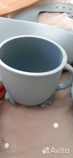 Набор детской посуды силиконовый